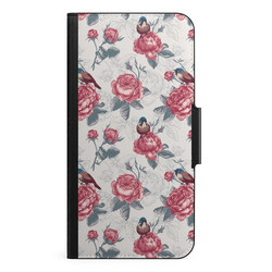 Apple iPhone 13 Mini Wallet Cases - Roses & Birds