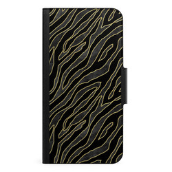 Apple iPhone 13 Mini Wallet Cases - Golden Zebra