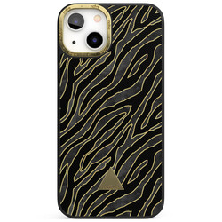 Apple iPhone 13 Printed Case - Golden Zebra