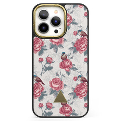 Apple iPhone 13 Pro Printed Case - Roses & Birds