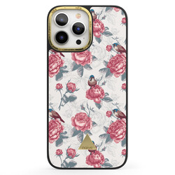 Apple iPhone 13 Pro Max Printed Case - Roses & Birds