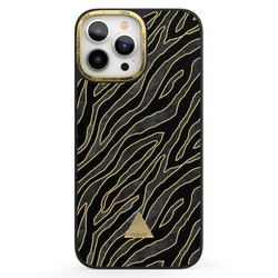 Apple iPhone 13 Pro Max Printed Case - Golden Zebra