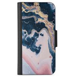 Apple iPhone 12 Pro Max Wallet Cases - Pink Swirl