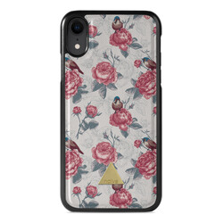 Apple iPhone XR Printed Case - Roses & Birds