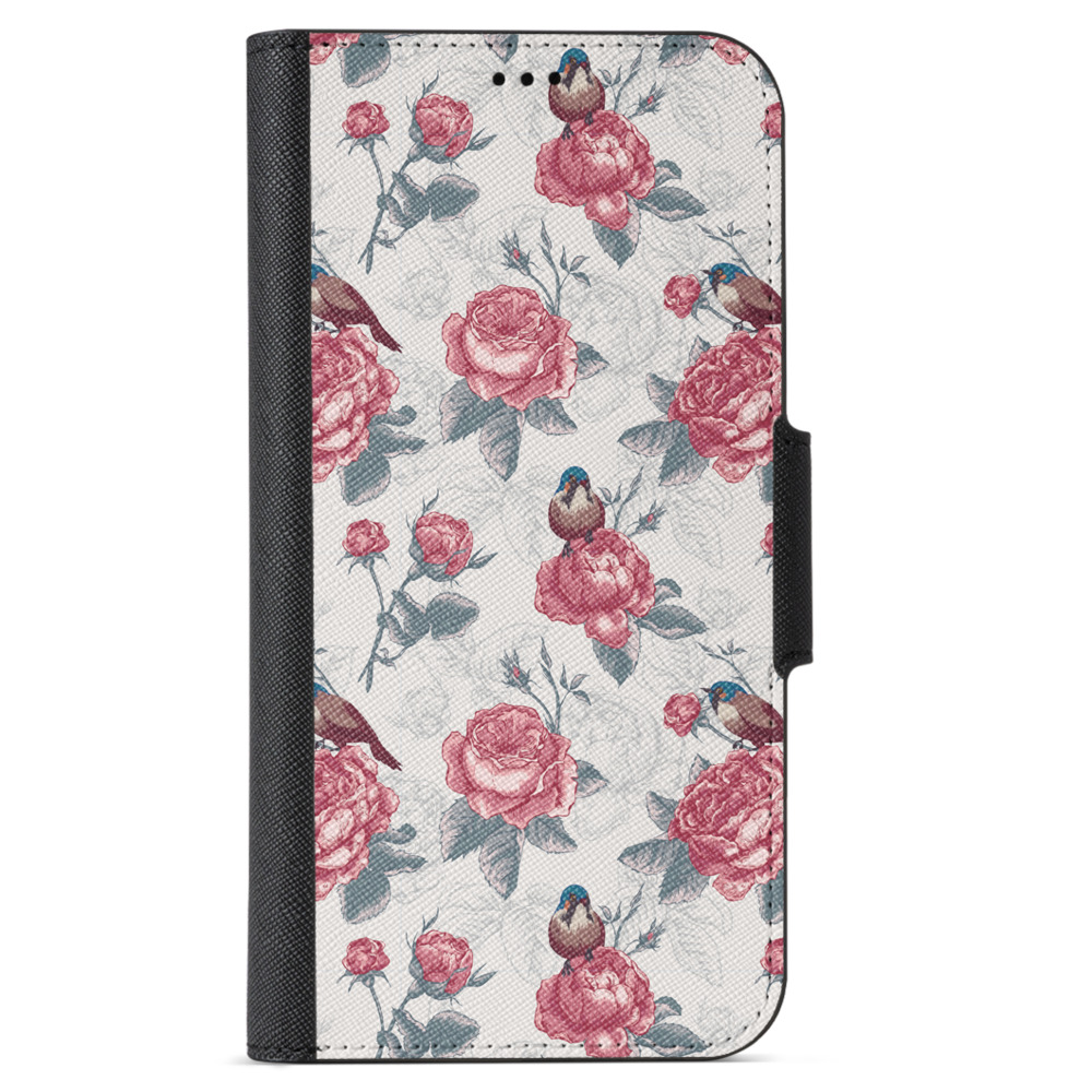 Motorola Moto G7 Play Wallet Cases - Roses & Birds