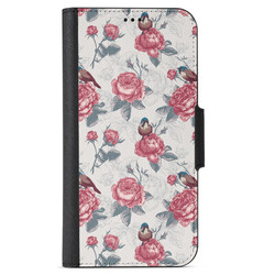 Apple iPhone 12 Pro Wallet Cases - Roses & Birds