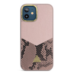 iPhone 12 Attract Case - Smooth Pink Snake