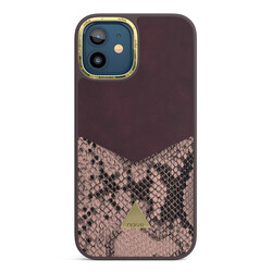 iPhone 12 Attract Case - Smooth Plum Snake