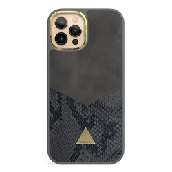 iPhone 12 Pro Max Attract Case - Smooth Grey Snake