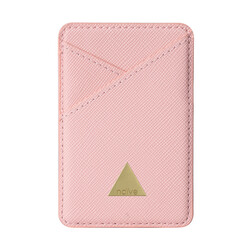 Magnetic Card Holder - Pink Saffiano