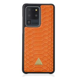 Samsung Galaxy S20 Ultra Printed Case - Orange Snake