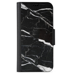 Apple iPhone SE (2020) Wallet Cases - Black Marble