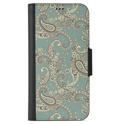 Apple iPhone 12 Mini Wallet Cases - Paisley Green