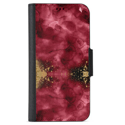 Apple iPhone 12 Wallet Cases - Burgendy Shimmer