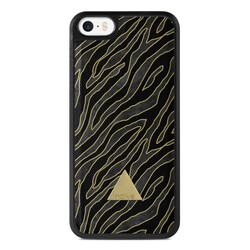 Apple iPhone 5/5s/SE Printed Case - Golden Zebra
