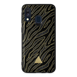 Samsung Galaxy A40 Printed Case - Golden Zebra