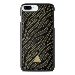 Apple iPhone 8 Plus Printed Case - Golden Zebra