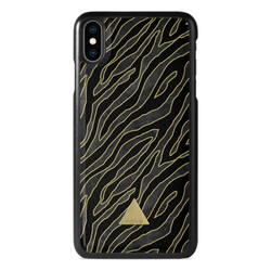 Apple iPhone Xs Max Printed Case - Golden Zebra