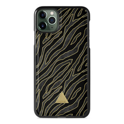 Apple iPhone 11 Pro Max Printed Case - Golden Zebra