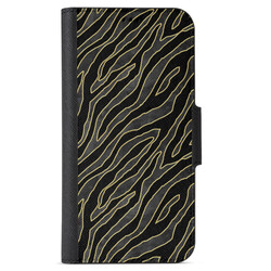 Samsung Galaxy A40 Wallet Cases - Golden Zebra