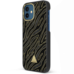Apple iPhone 12 Mini Printed Case - Golden Zebra