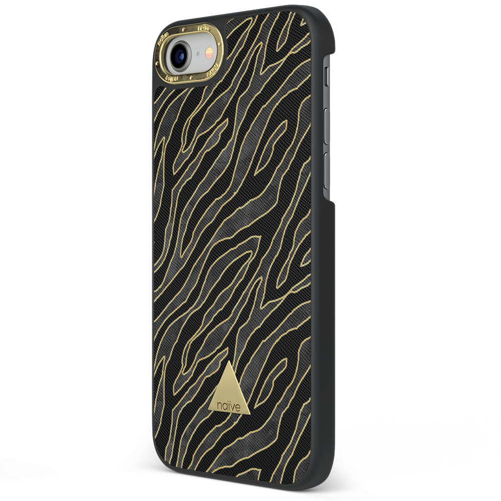 Apple iPhone SE (2020) Printed Case - Golden Zebra