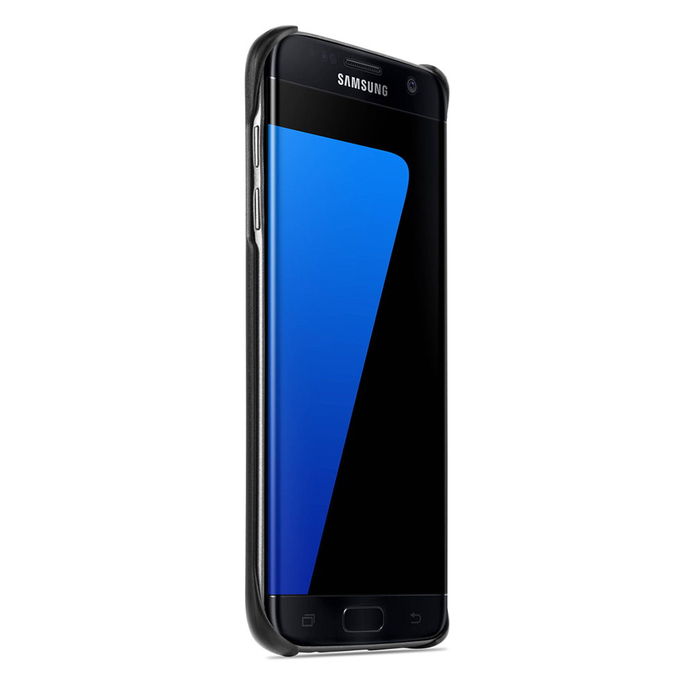 Samsung Galaxy S7 Edge Printed Case - Black Marble