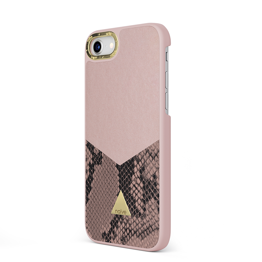 iPhone 7 Attract Case - Smooth Pink Snake
