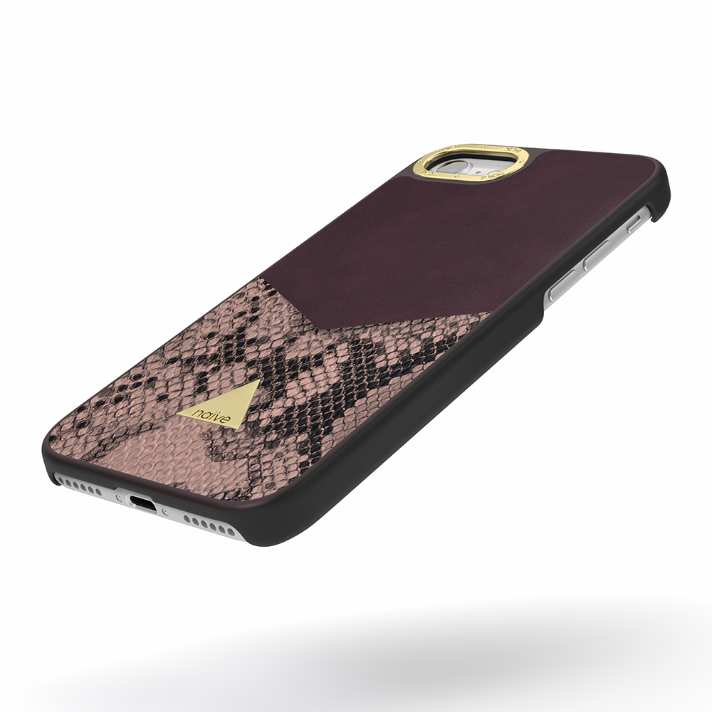 iPhone 7 Attract Case - Smooth Plum Snake