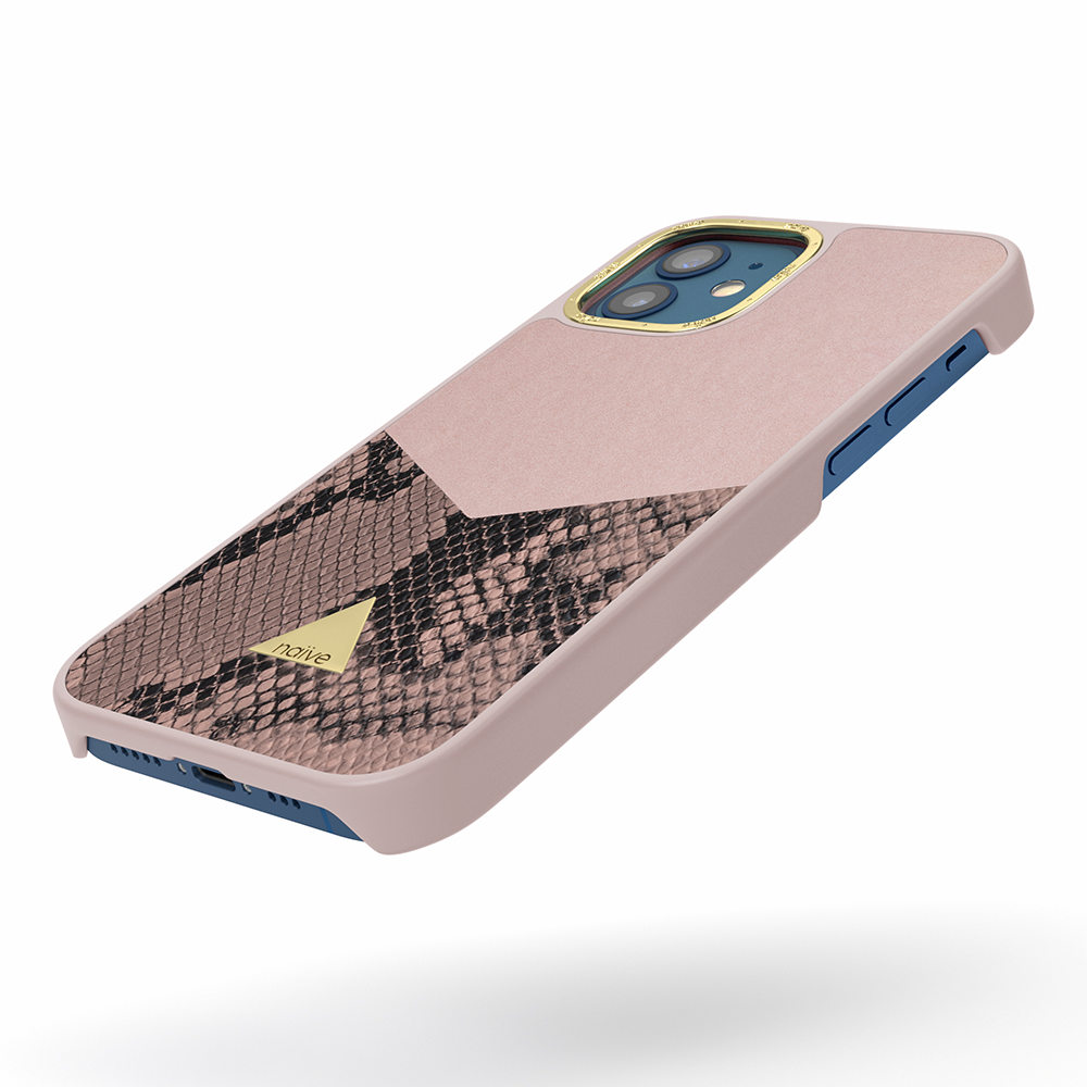 iPhone 12 Mini Attract Case - Smooth Pink Snake