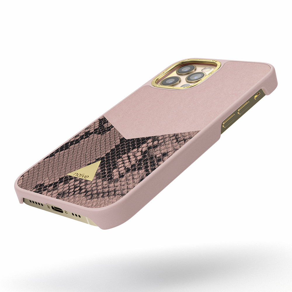 iPhone 12 Pro Attract Case - Smooth Pink Snake