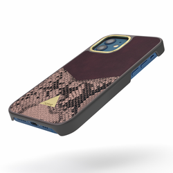 iPhone 12 Mini Attract Case - Smooth Plum Snake