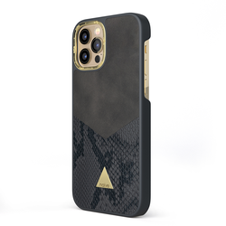 iPhone 12 Pro Attract Case - Smooth Grey Snake