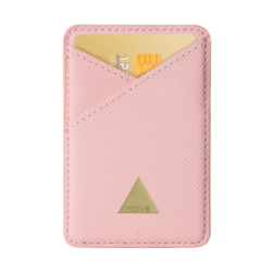 Magnetic Card Holder - Pink Saffiano