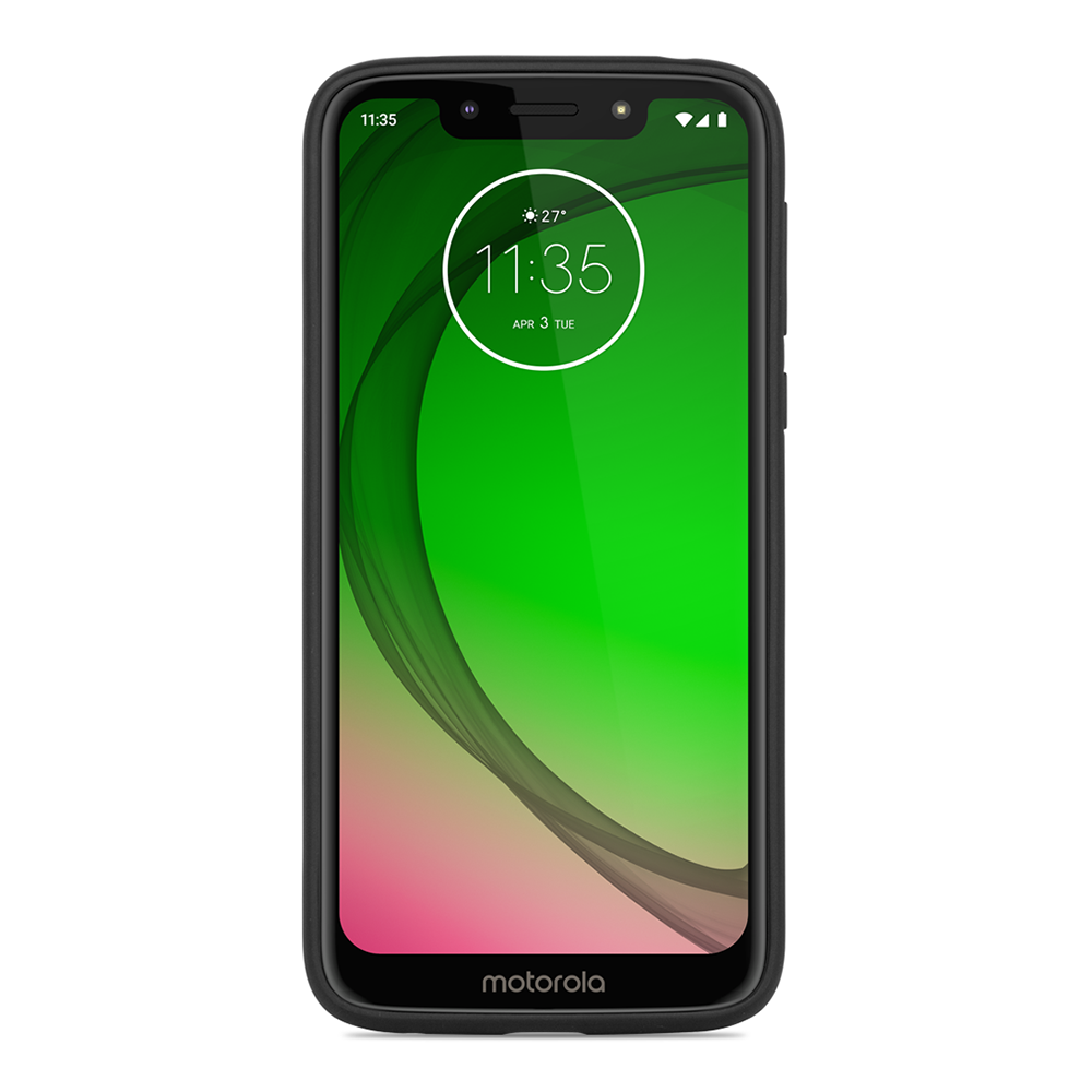 Motorola Moto G7 Play Printed Case - Black Marble